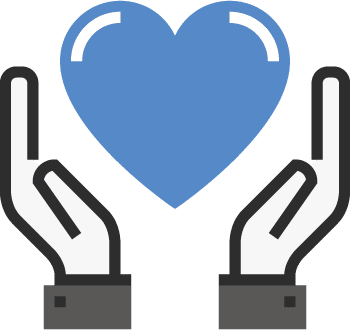 careers-fara-icon-005 Hands holding heart signaling affinity and a welcoming workplace culture